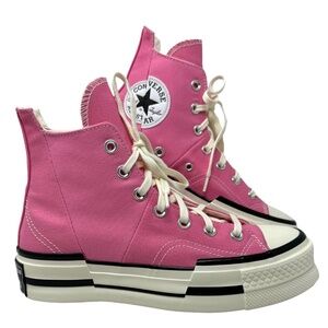 Converse Pink High Top Platform Sneakers